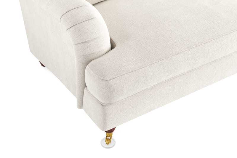 Howard Lyx 3-sits Sammetssoffa - Krämvit - Möbler - Soffa - Howardsoffor