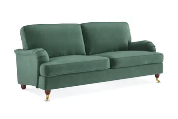 Howard Lyx 3-sits Sammetssoffa - Mörkgrön - Möbler - Soffa - Howardsoffor
