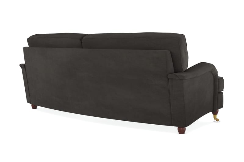Howard Lyx 3-sits Svängd Manchestersoffa - Mörkgrå - Möbler - Soffa - Howardsoffor
