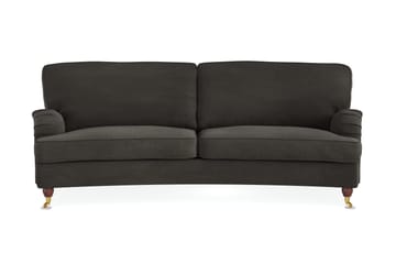 Howard Lyx 3-sits Svängd Manchestersoffa - Mörkgrå - Möbler - Soffa - Howardsoffor