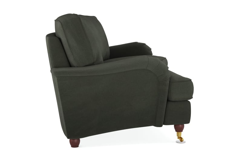 Howard Lyx 3-sits Svängd Manchestersoffa - Mörkgrön - Möbler - Soffa - Howardsoffor