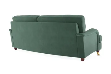 Howard Lyx 3-sits Svängd Sammetssoffa - Mörkgrön - Möbler - Soffa - Howardsoffor