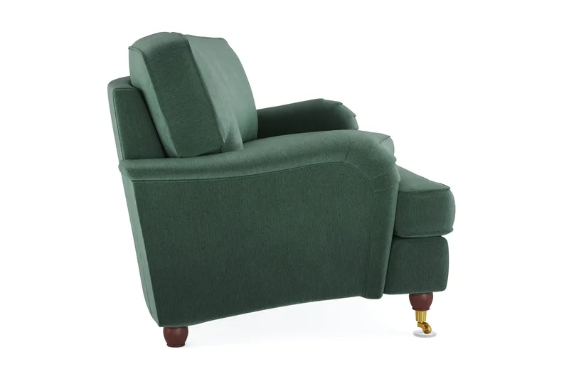 Howard Lyx 3-sits Svängd Sammetssoffa - Mörkgrön - Möbler - Soffa - Howardsoffor