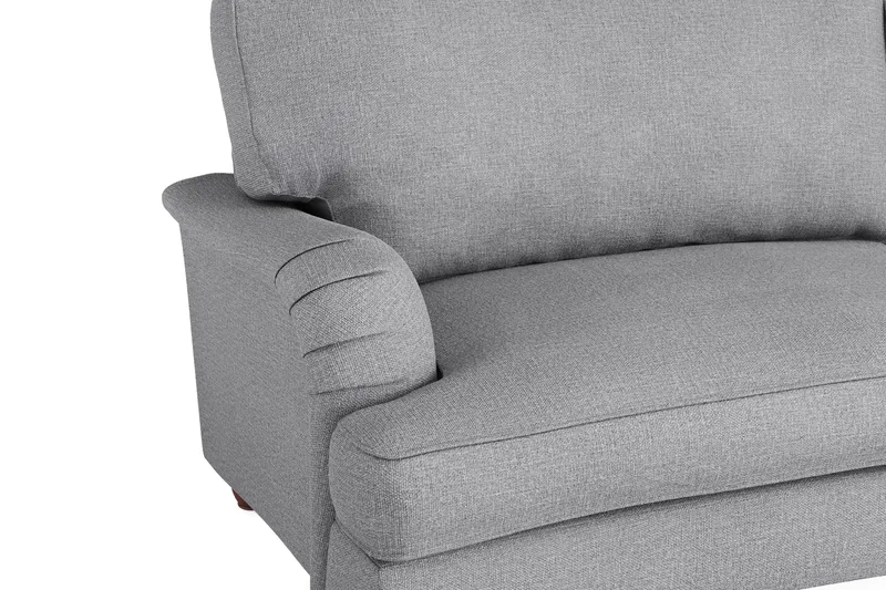 Howard Lyx 3-sits Svängd Tygsoffa - Ljusgrå - Möbler - Soffa - Howardsoffor