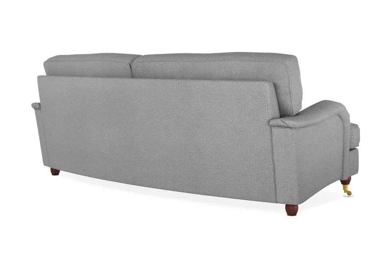 Howard Lyx 3-sits Svängd Tygsoffa - Ljusgrå - Möbler - Soffa - Howardsoffor