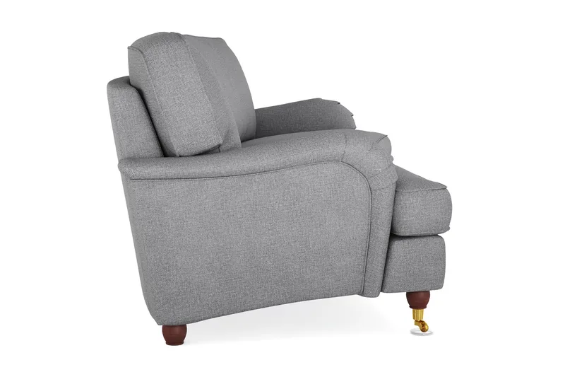 Howard Lyx 3-sits Svängd Tygsoffa - Ljusgrå - Möbler - Soffa - Howardsoffor