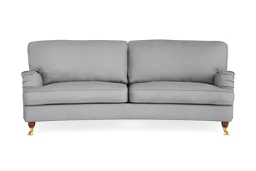 Howard Lyx 3-sits Svängd Tygsoffa - Ljusgrå - Möbler - Soffa - Howardsoffor