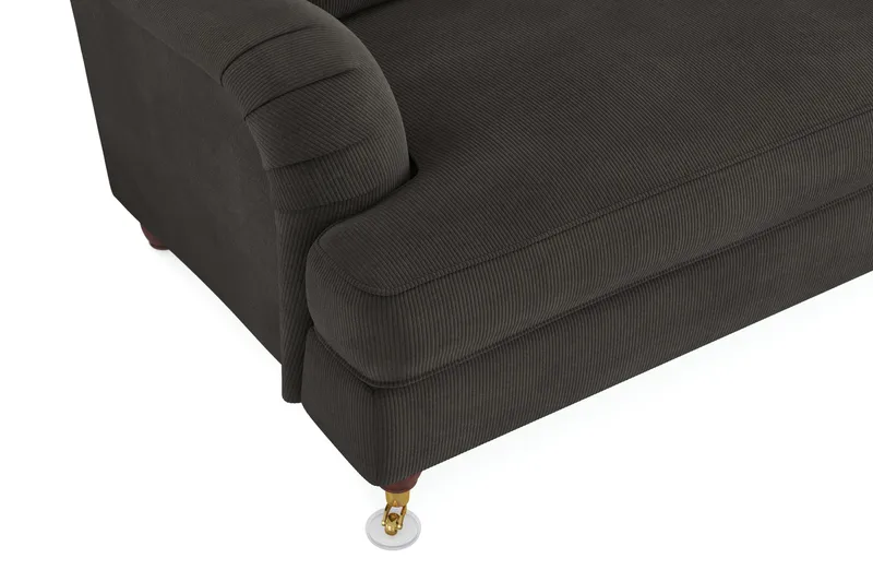 Howard Lyx 4-sits Manchestersoffa - Mörkgrå - Möbler - Soffa - Howardsoffor