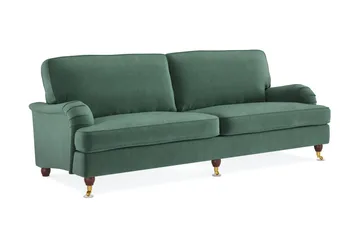 Howard Lyx 4-sits Sammetssoffa - Mörkgrön - Möbler - Soffa - Howardsoffor
