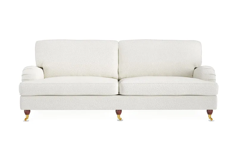 Howard Lyx 4-sits Soffa i Bouclé, Vit