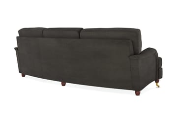 Howard Lyx 4-sits Svängd Manchestersoffa - Mörkgrå - Möbler - Soffa - Howardsoffor