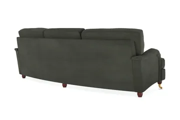 Howard Lyx 4-sits Svängd Manchestersoffa - Mörkgrön - Möbler - Soffa - Howardsoffor