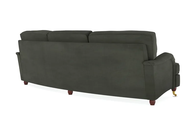 Howard Lyx 4-sits Svängd Manchestersoffa - Mörkgrön - Möbler - Soffa - Howardsoffor