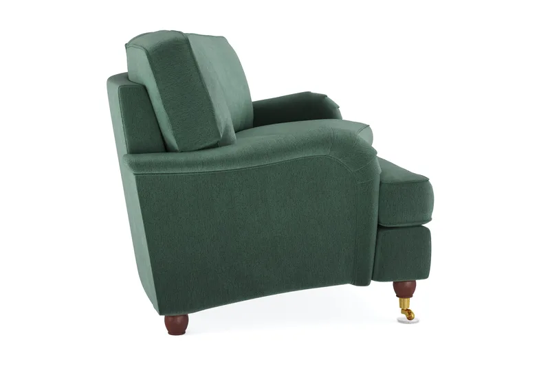 Howard Lyx 4-sits Svängd Sammetssoffa - Mörkgrön - Möbler - Soffa - Howardsoffor