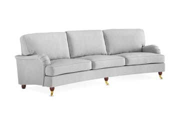 Howard Lyx 4-sits Svängd Tygsoffa - Ljusgrå - Möbler - Soffa - Howardsoffor