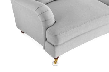 Howard Lyx 4-sits Svängd Tygsoffa - Ljusgrå - Möbler - Soffa - Howardsoffor