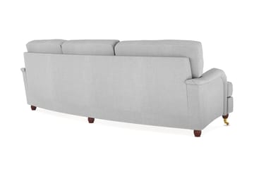 Howard Lyx 4-sits Svängd Tygsoffa - Ljusgrå - Möbler - Soffa - Howardsoffor