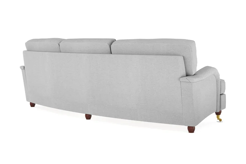 Howard Lyx 4-sits Svängd Tygsoffa - Ljusgrå - Möbler - Soffa - Howardsoffor