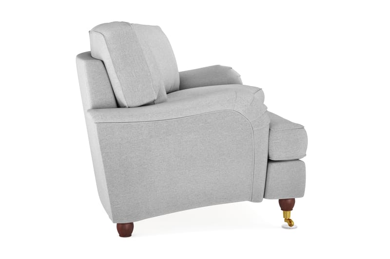 Howard Lyx 4-sits Svängd Tygsoffa - Ljusgrå - Möbler - Soffa - Howardsoffor