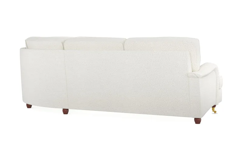 Howard Lyx 6-sits Högervänd L-formad Hörnsoffa i Bouclé - Vit - Möbler - Soffa - Howardsoffor