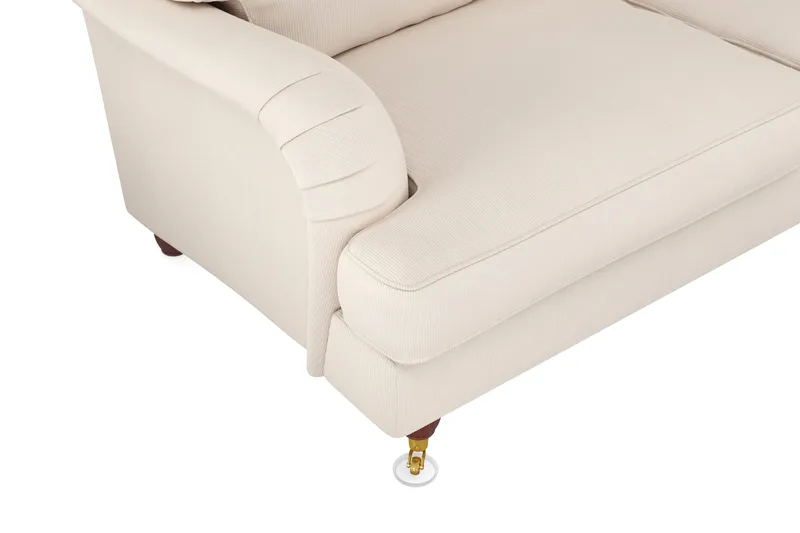 Howard Lyx 6-sits Högervänd L-formad Hörnsoffa i Manchester - Beige - Möbler - Soffa - Howardsoffor