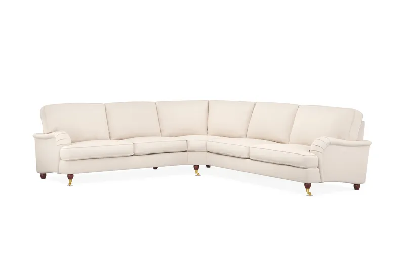 Howard Lyx 6-sits Högervänd L-formad Hörnsoffa i Manchester, Beige