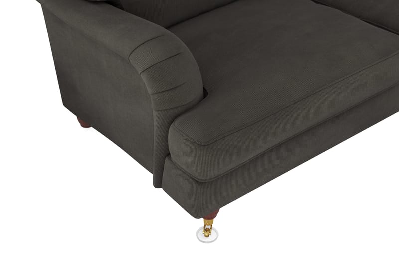 Howard Lyx 6-sits Högervänd L-formad Hörnsoffa i Manchester - Mörkgrå - Möbler - Soffa - Howardsoffor