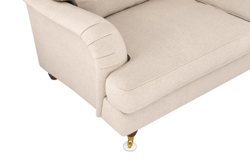 Howard Lyx 6-sits Högervänd L-formad Hörnsoffa i Tyg - Beige - Möbler - Soffa - Howardsoffor