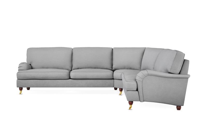 Howard Lyx 6-sits Högervänd L-formad Hörnsoffa i Tyg - Ljusgrå - Möbler - Soffa - Howardsoffor