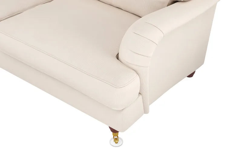 Howard Lyx 6-sits Vänstervänd L-formad Hörnsoffa i Manchester - Beige - Möbler - Soffa - Howardsoffor