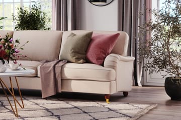 Howard Lyx 6-sits Vänstervänd L-formad Hörnsoffa i Tyg - Beige - Möbler - Soffa - Howardsoffor