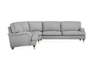 Howard Lyx 6-sits Vänstervänd L-formad Hörnsoffa i Tyg - Ljusgrå - Möbler - Soffa - Howardsoffor