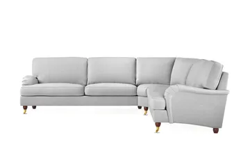 Howard Lyx 6-sits Vänstervänd L-formad Hörnsoffa i Tyg - Ljusgrå - Möbler - Soffa - Howardsoffor