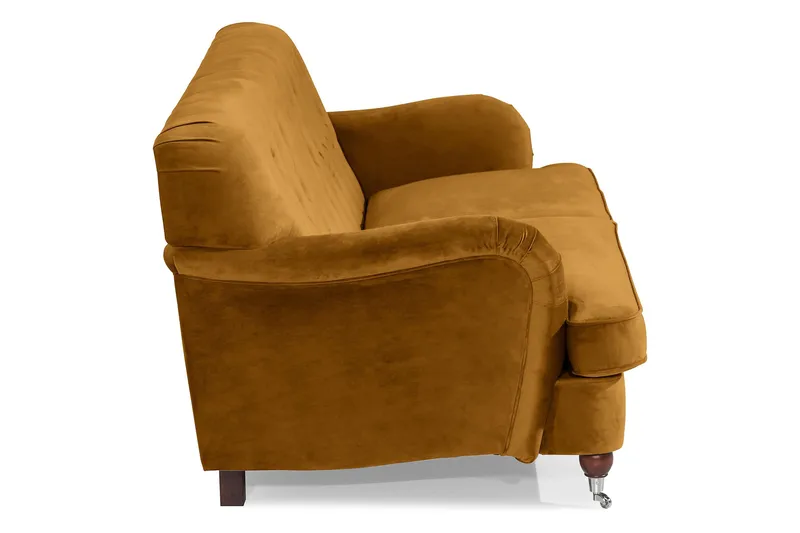 Howard Riviera 3-sits Sammetssoffa - Mörkgul - Möbler - Soffa - Howardsoffor