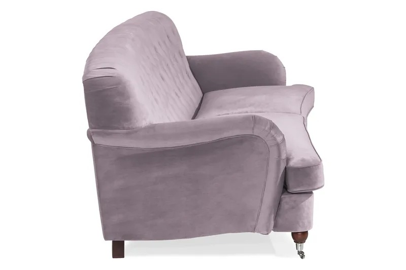 Howard Riviera 3-sits Svängd Sammetssoffa - Lila - Möbler - Soffa - Howardsoffor