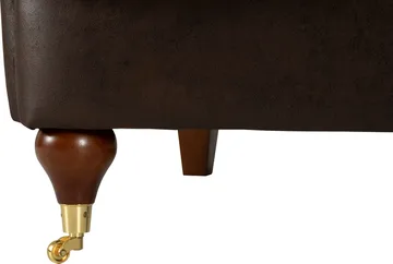 Howard svängd soffa 3-sits - Brun vintage - Vintagebrun - Möbler - Soffa - Howardsoffor