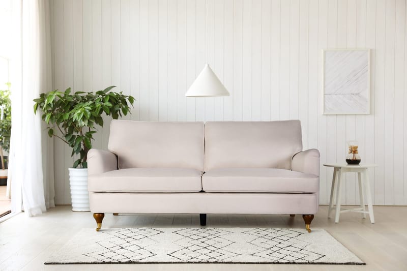 Howard Watford Deluxe soffa 2-sits - Beige tyg - Beige - Möbler - Soffa - 2 sits soffa