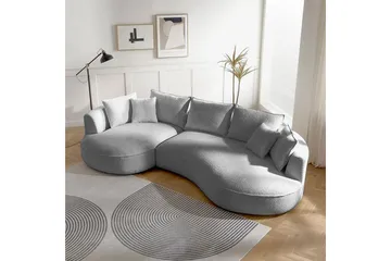 Hungirr Soffa med Divan 4-sits - Grå - Möbler - Soffa - 4 sits soffa