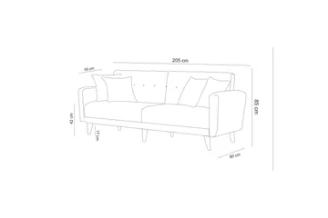 Hunterville Soffgrupp - Mörkgrå - Möbler - Soffa - Soffgrupp