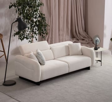 Ingang 3-sits Soffa Chenille - Vit - Möbler - Soffa - 3 sits soffa