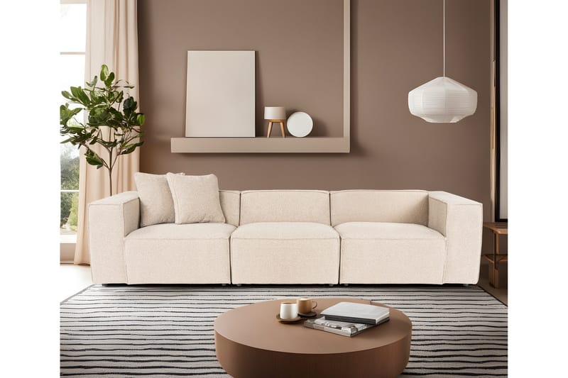 Kaolins Soffa 3-sits - Peach - Möbler - Soffa - Modulsoffor - Komplett modulsoffa
