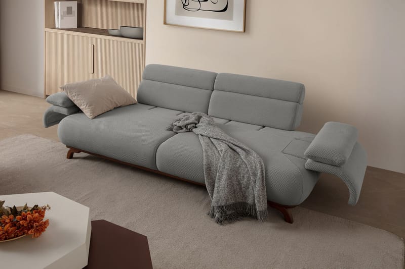 Kelnor 3-sits Soffa 246x81x97 cm - Grå - Möbler - Soffa - 3 sits soffa