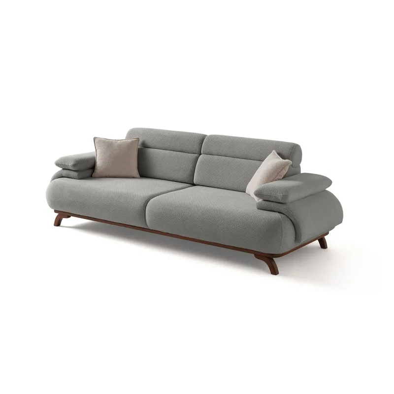 Kelnor 3-sits Soffa 246x81x97 cm - Grå - Möbler - Soffa - 3 sits soffa