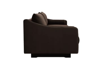 Kimberley Djup 4-sits Soffa i Sammet - Mörkbrun - Möbler - Soffa - Sammetssoffa