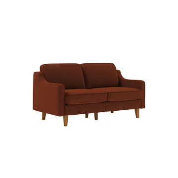 Lorvas 2-sits Soffa - Brun/Rosa - Möbler - Soffa - Sammetssoffa