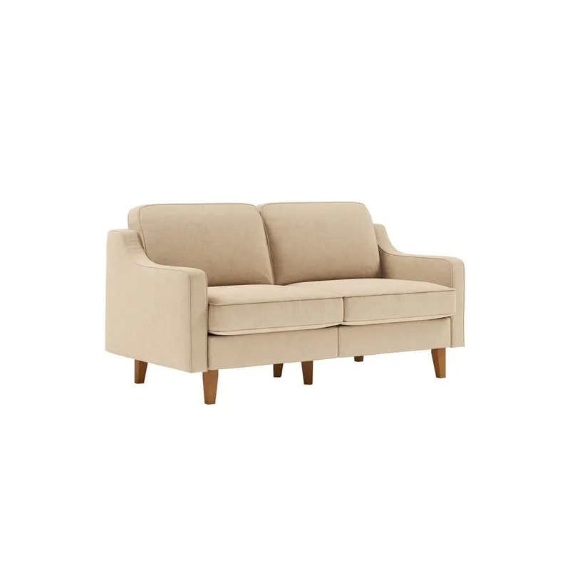 Lorvas 2-sits Soffa - Brun/Sand - Möbler - Soffa - Sammetssoffa