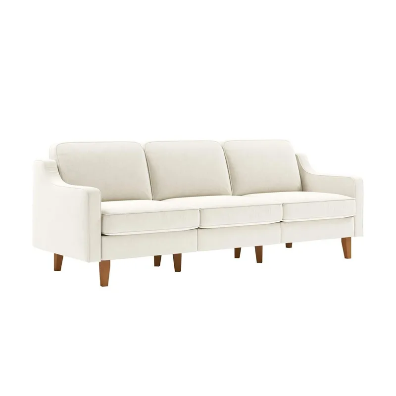 Lorvas 3-sits Soffa - Krämvit - Möbler - Soffa - Sammetssoffa