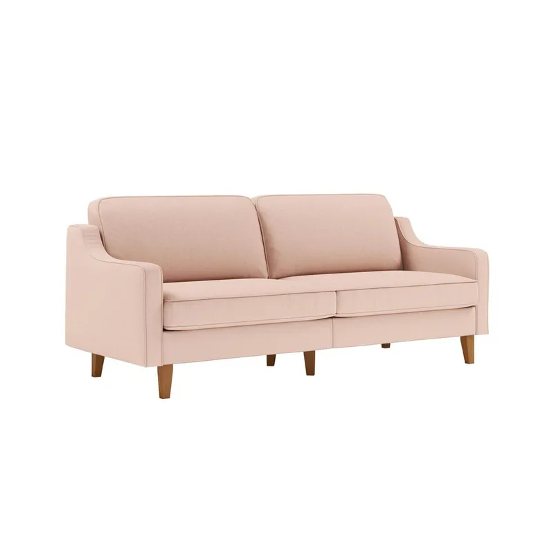 Lorvas 3-sits Soffa - Ljusröd - Möbler - Soffa - Sammetssoffa