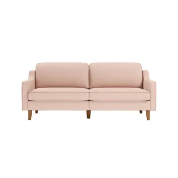 Lorvas 3-sits Soffa - Ljusröd - Möbler - Soffa - Sammetssoffa