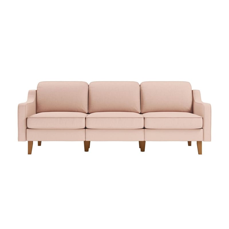 Lorvas 3-sits Soffa - Ljusröd - Möbler - Soffa - Sammetssoffa